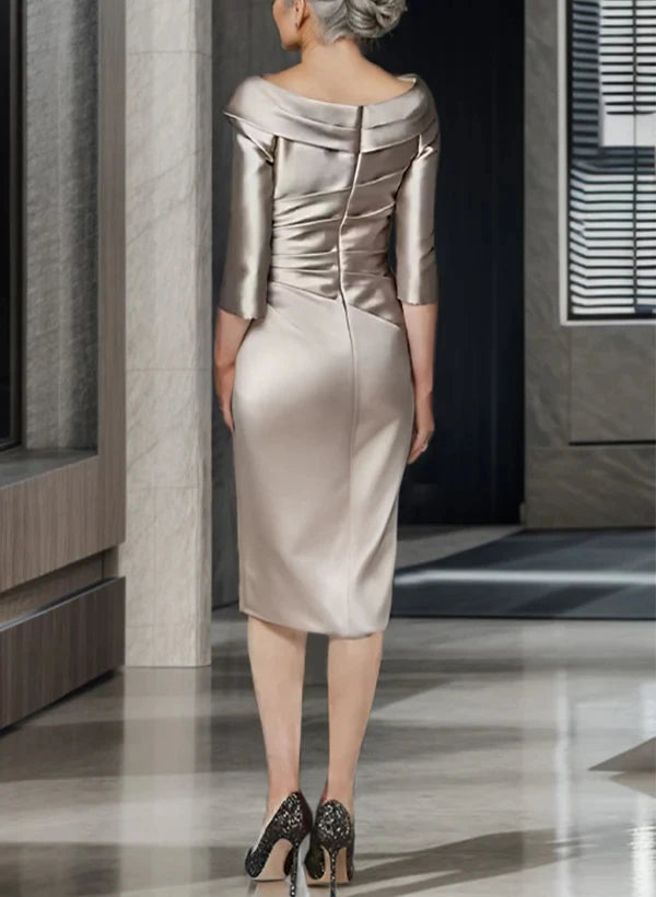 Sheath Column Off-the-Shoulder Mother of the Bride Dresses