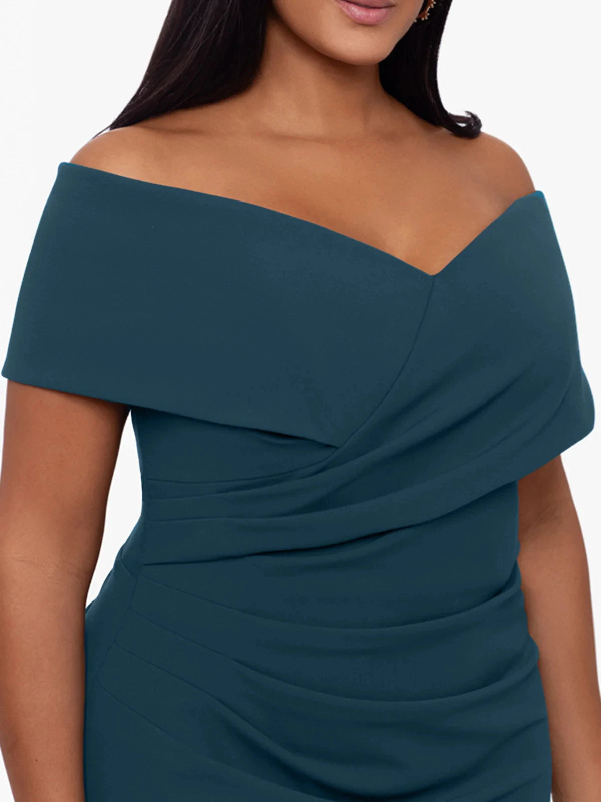 Trumpet Mermaid Off-the-Shoulder Sleeveless Floor-Length Plus Size Mother Of The Bride Dresses